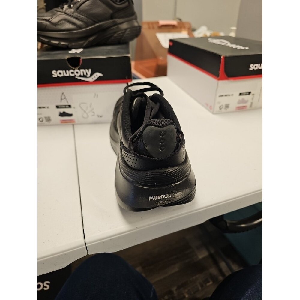 SAUCONY WOMEN'S GUIDE METRO LE LEATHER MAX CUSHION‎  WALKING Sz 10 XW BLACK NEW - Picture 3 of 9